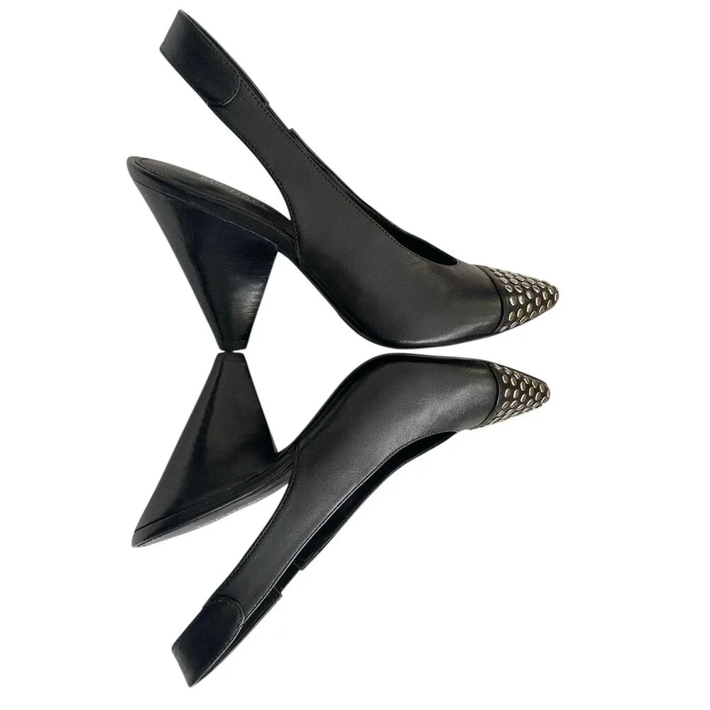 Punk MICHAEL Michael Kors Studded Slingback Pumps - Picture 5 of 13